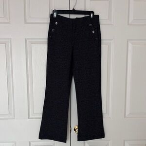 Ecru Black Straight Leg Pants NWT
